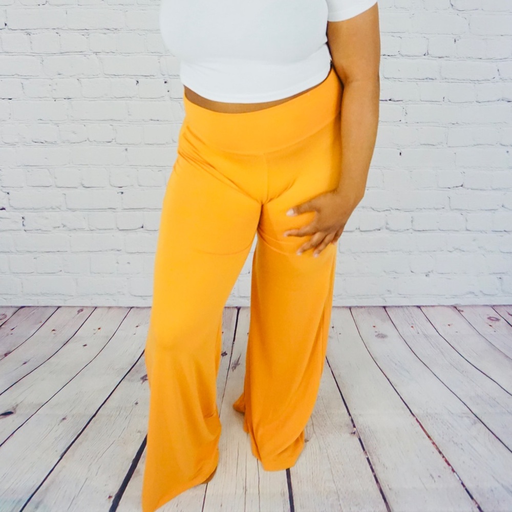 Mustang Yellow Palazzo Pants